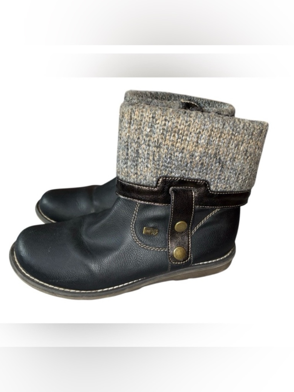 •Remonte By Reiker Leather fold over boots